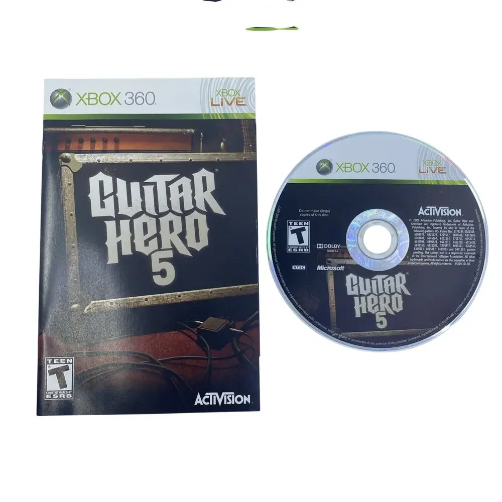 Guitar Hero 5 (Xbox 360, 2009) Complete CIB Tested & Working